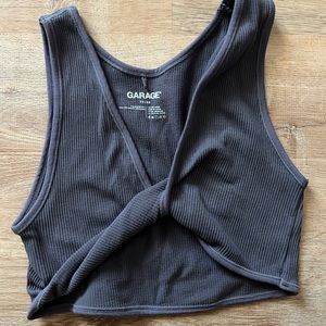 GARAGE twist front crop top